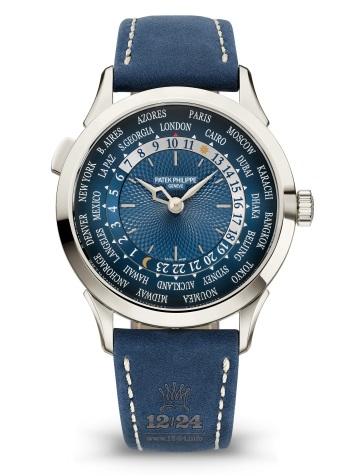 Patek Philippe Complications Watch 5230P-001 38 mm Platinum Case Dark blue Dial