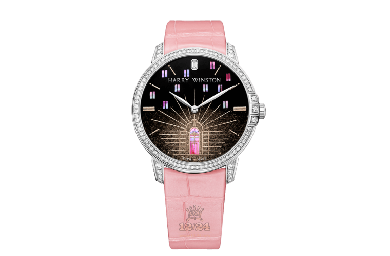 Harry Winston Midnight Collection Watch MIDAHM39WW001 39 mm White gold Case Black Dial