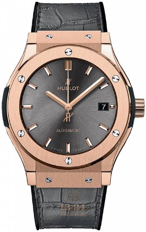 Hublot Classic Fusion Watch 565.OX.7081.LR 38 mm Pink gold Case Gray Dial