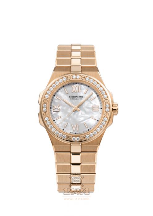 Chopard Alpine Eagle Watch 295370-5002 36 mm Pink gold Case White Dial