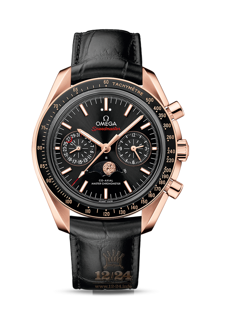 Omega Moonwatch Watch 304.63.44.52.01.001 44 mm Pink gold Case Black Dial