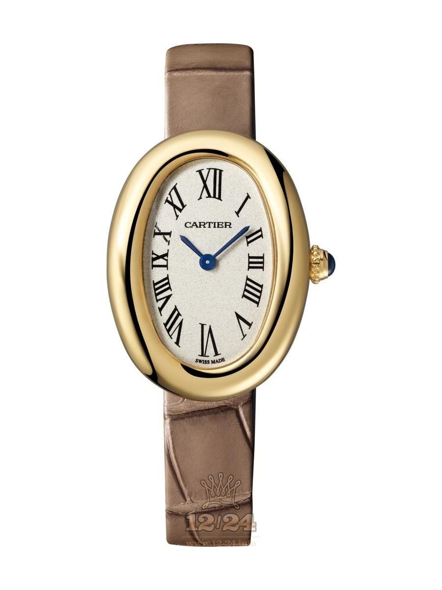 Cartier Baignoire Watch WGBA0007 32 mm Yellow gold Case Silver Dial