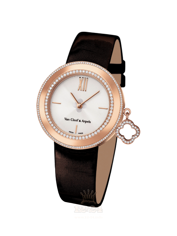 Van Cleef Charms Watch VCARM95000 Pink gold Case White Dial