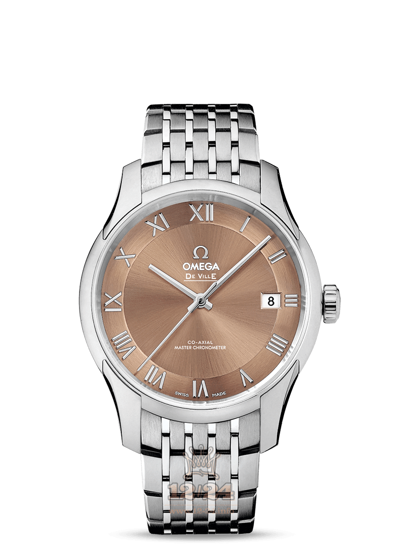 Omega Hour Vision Watch 433.10.41.21.10.001 41 mm Stainless steel Case Brown (chocolate) Dial