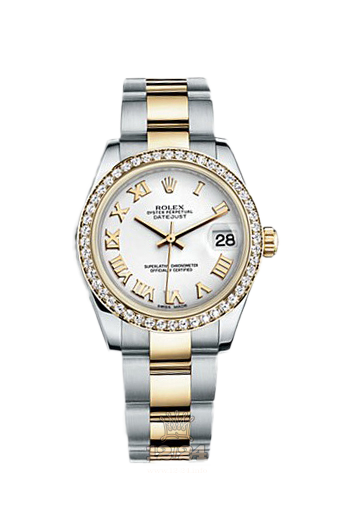 Rolex Datejust Watch 178383-0024 31 mm Steel / Yellow gold Case White Dial