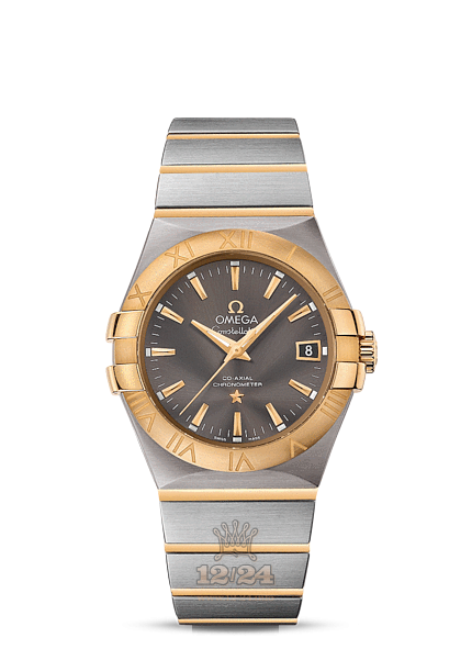 Omega Constellation Watch 123.20.35.20.06.001 35 mm Steel / Yellow gold Case Gray Dial