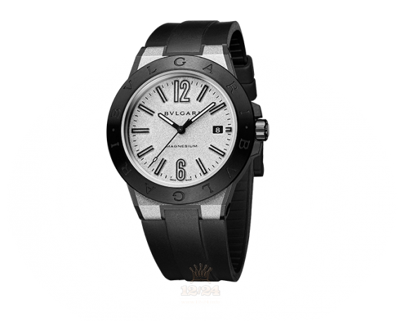 Bvlgari Diagono Watch 102427 DG41C6SMCVD 41 mm Ceramics Case Silver Dial