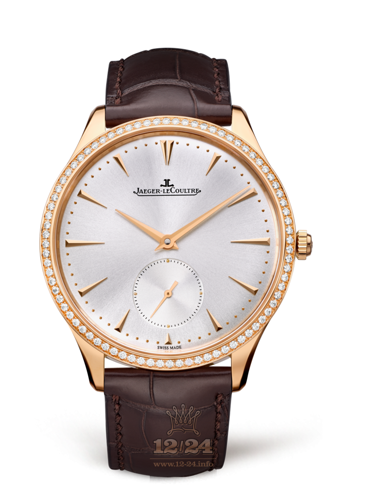 Jaeger-LeCoultre Master Watch 1272501 38 mm Pink gold Case Silver Dial
