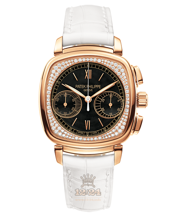 Patek Philippe Complications Watch 7071R-010 35 mm Pink gold Case Black Dial