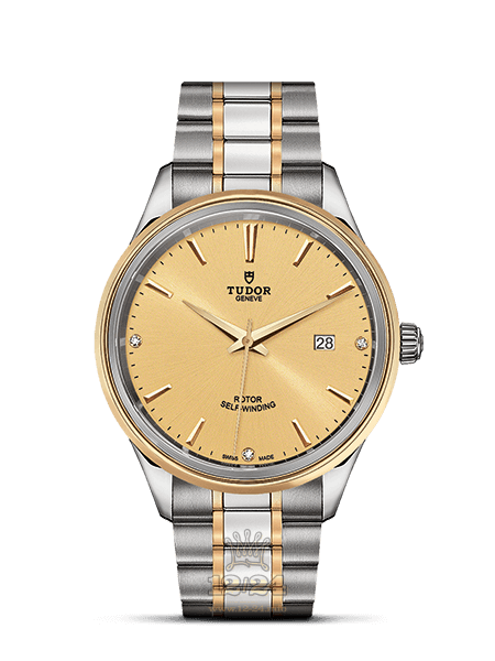 Tudor Style Watch M12703-0004 41 mm Steel / Yellow gold Case Golden Dial