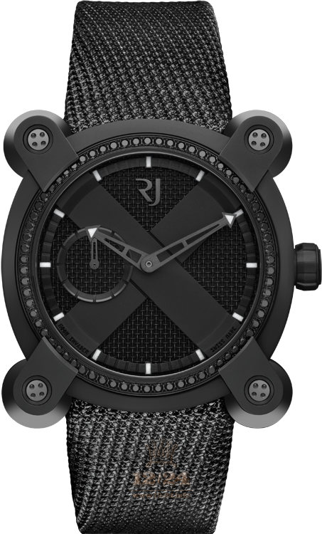 Romain Jerome Air Watch RJ.M.AU.IN.020.13 40 mm Stainless steel PVD coating Case Black Dial