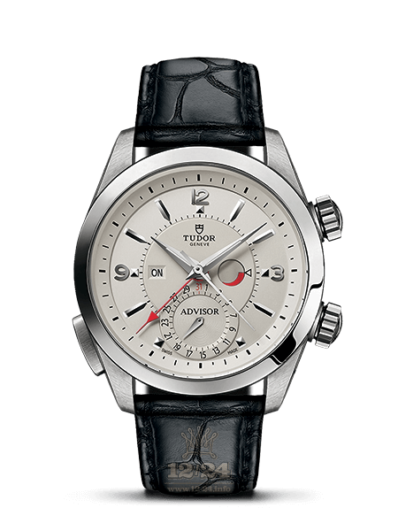 Tudor Advisor Watch M79620T-0003 42 mm Stainless steel Titanium Case Silver Dial