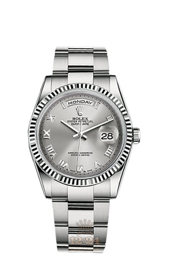Rolex Day-Date Watch 118239-0145 36 mm White gold Case Gray Dial