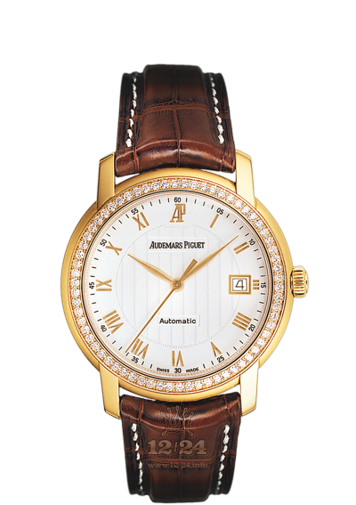 Audemars Piguet Jules Audemars Watch 15140OR.ZZ.A088CR.01 39 mm Pink gold Case White Dial