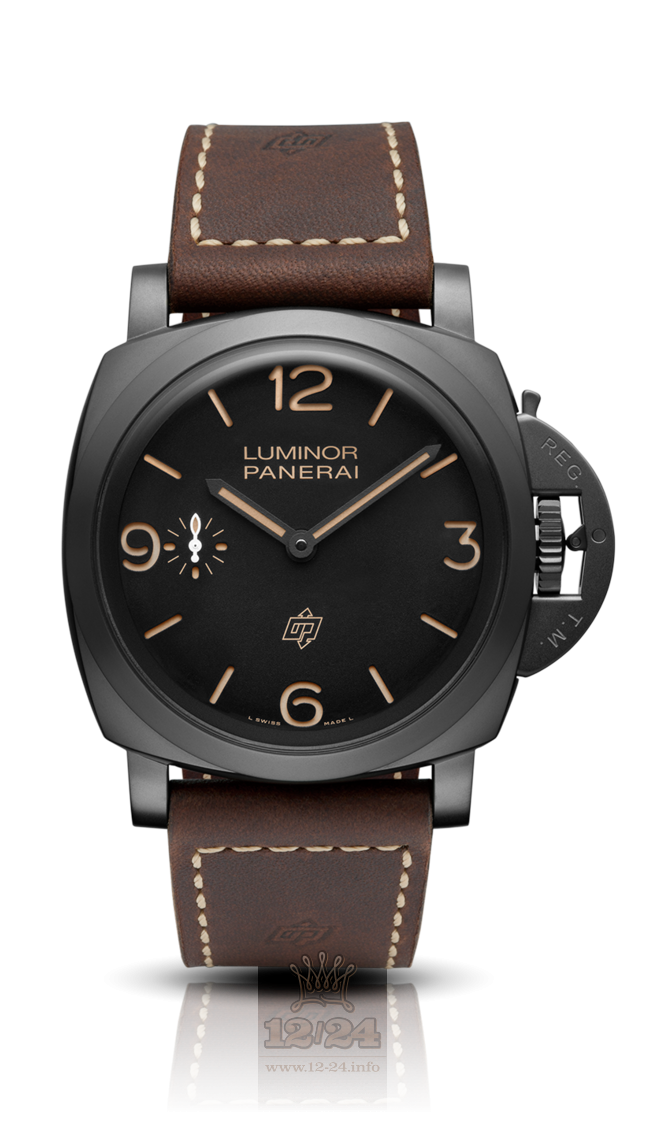 Panerai 2015 Watch PAM00617 47 mm Titanium Case Black Dial