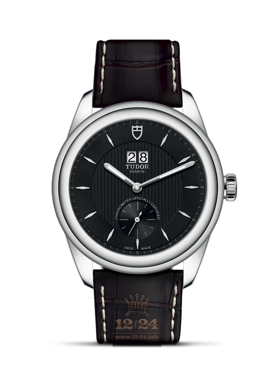 Tudor Glamour Watch M57100-0018 42 mm Stainless steel Case Black Dial