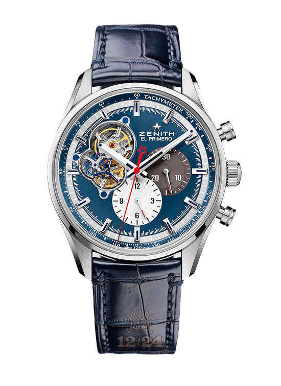 Zenith Chronomaster Watch 03.2040.4061/52.C700 42 mm Stainless steel Case Dark blue Dial