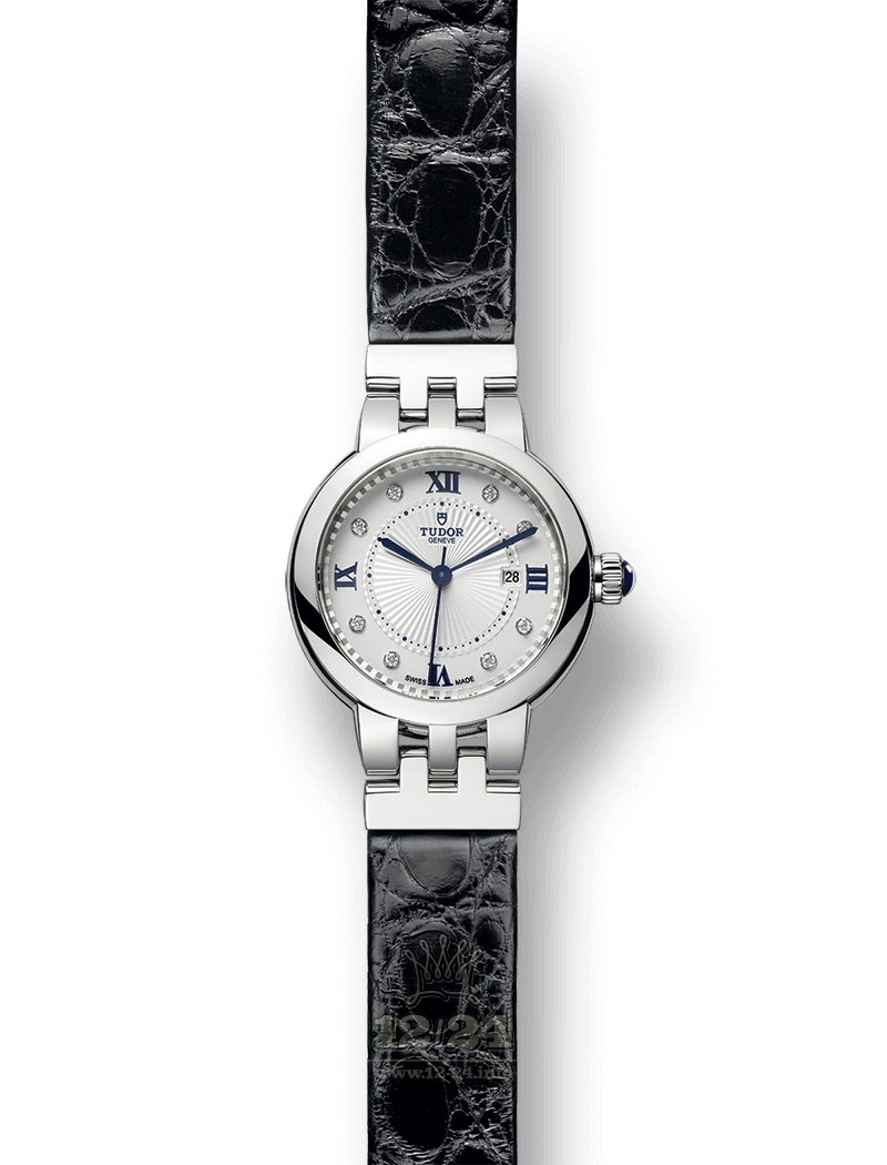 Tudor Clair De Rose Watch M35500-0006 30 mm Stainless steel Case Silver Dial