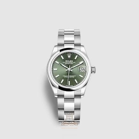 Rolex Datejust Watch 278240-0011 31 mm Stainless steel White gold Case Green Dial
