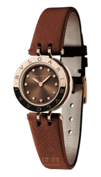 Bvlgari B.Zero1 Watch 102321 BZ23C11SGCL/12 23 mm Steel / Pink gold Case Brown (chocolate) Dial
