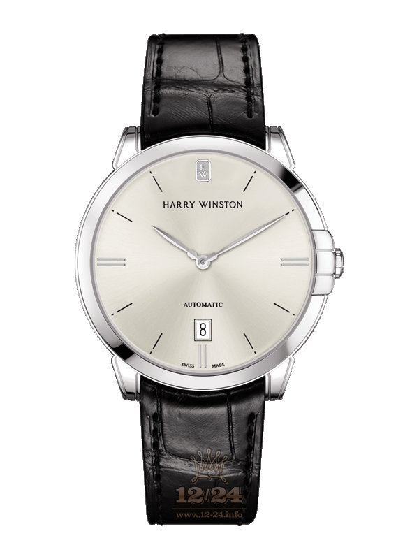 Harry Winston Midnight Collection Watch MIDAHD39WW001 39 mm White gold Case Silver Dial