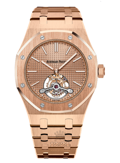 Audemars Piguet Royal Oak Watch 26515OR.OO.1220OR.01 41 mm Pink gold Case Golden Dial