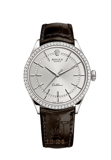 Rolex Cellini Watch 50709rbr-0012 39 mm White gold Case Gray Dial