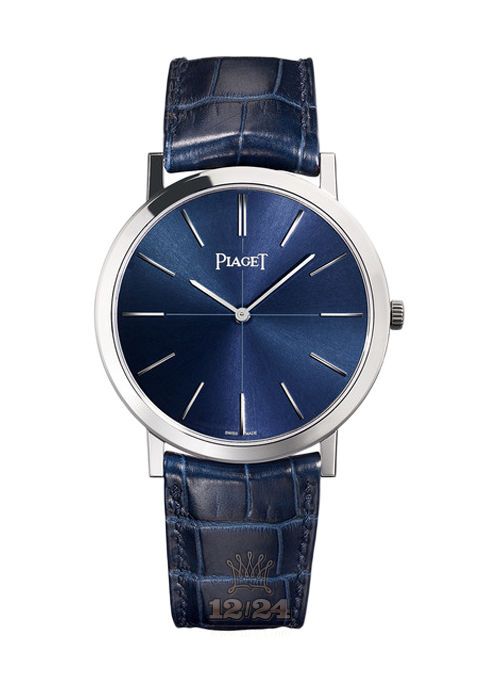 Piaget Altiplano Watch G0A42107 38 mm White gold Case Dark blue Dial