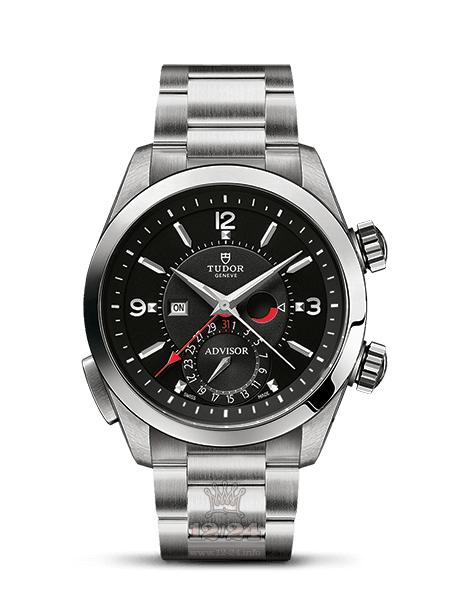 Tudor Advisor Watch M79620TN-0001 42 mm Stainless steel Titanium Case Black Dial