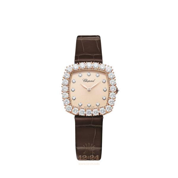 Chopard L Heure du Diamant Watch 13A386-5107 30 mm Pink gold Case Beige Dial
