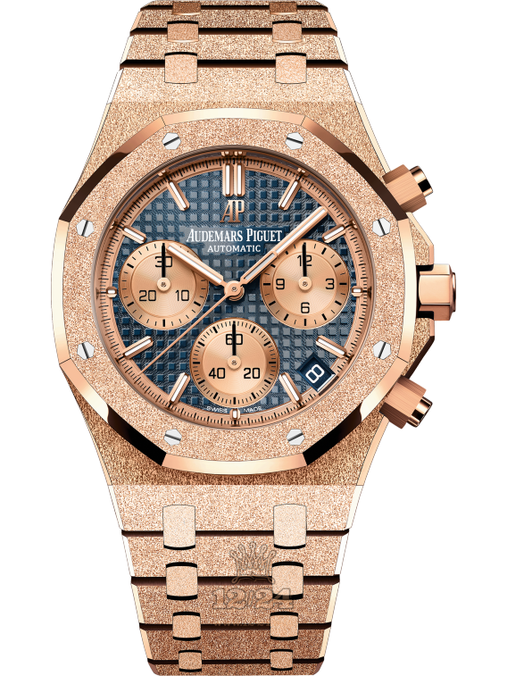 Audemars Piguet Royal Oak Watch 26239OR.GG.1224OR.01 41 mm Pink gold Case Dark blue Dial