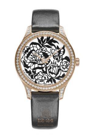 Chopard L.U.C Watch 131944-5003 Pink gold Case White Black Dial