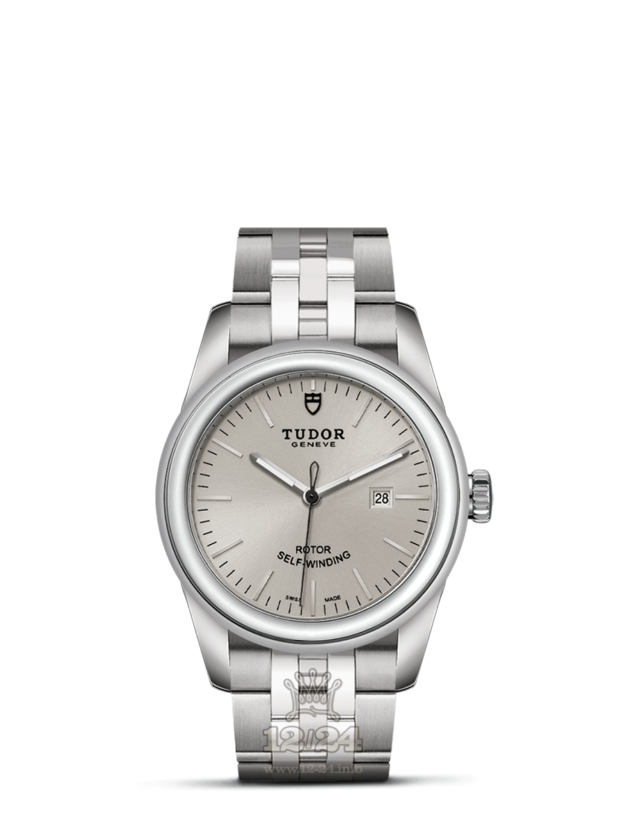 Tudor Glamour Watch M53000-0004 31 mm Stainless steel Case Silver Dial
