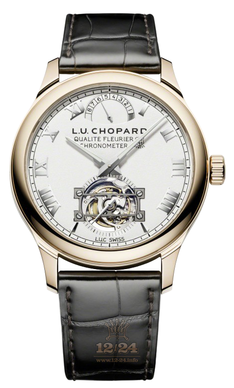 Chopard L.U.C Watch 161929-5001 43 mm Pink gold Case Silver Dial
