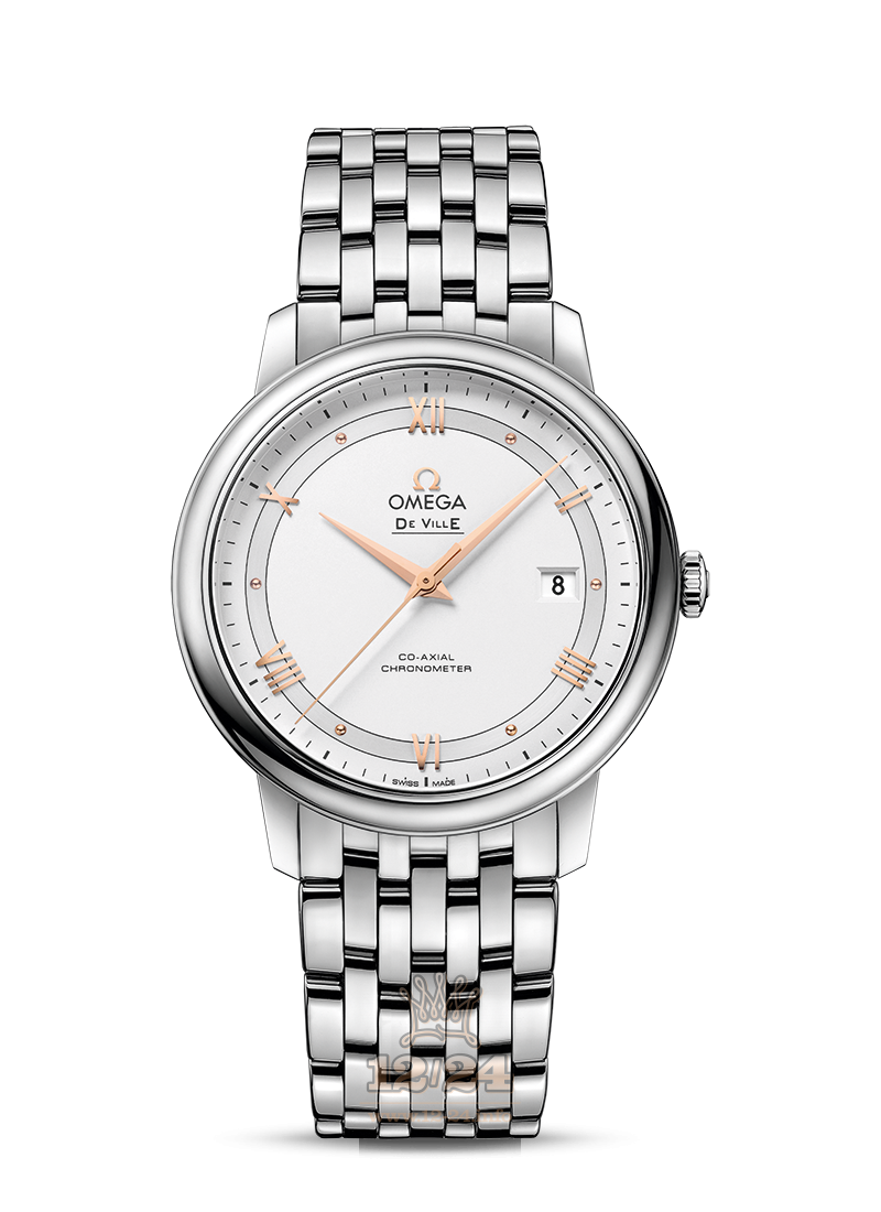 Omega Prestige Watch 424.10.40.20.02.002 40 mm Stainless steel Case Silver Dial