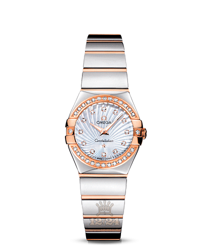 Omega Constellation Watch 123.25.24.60.55.006 24 mm Steel / Pink gold Case White Dial