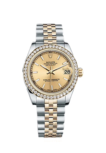 Rolex Datejust Watch 178383-0027 31 mm Steel / Yellow gold Case Golden Dial