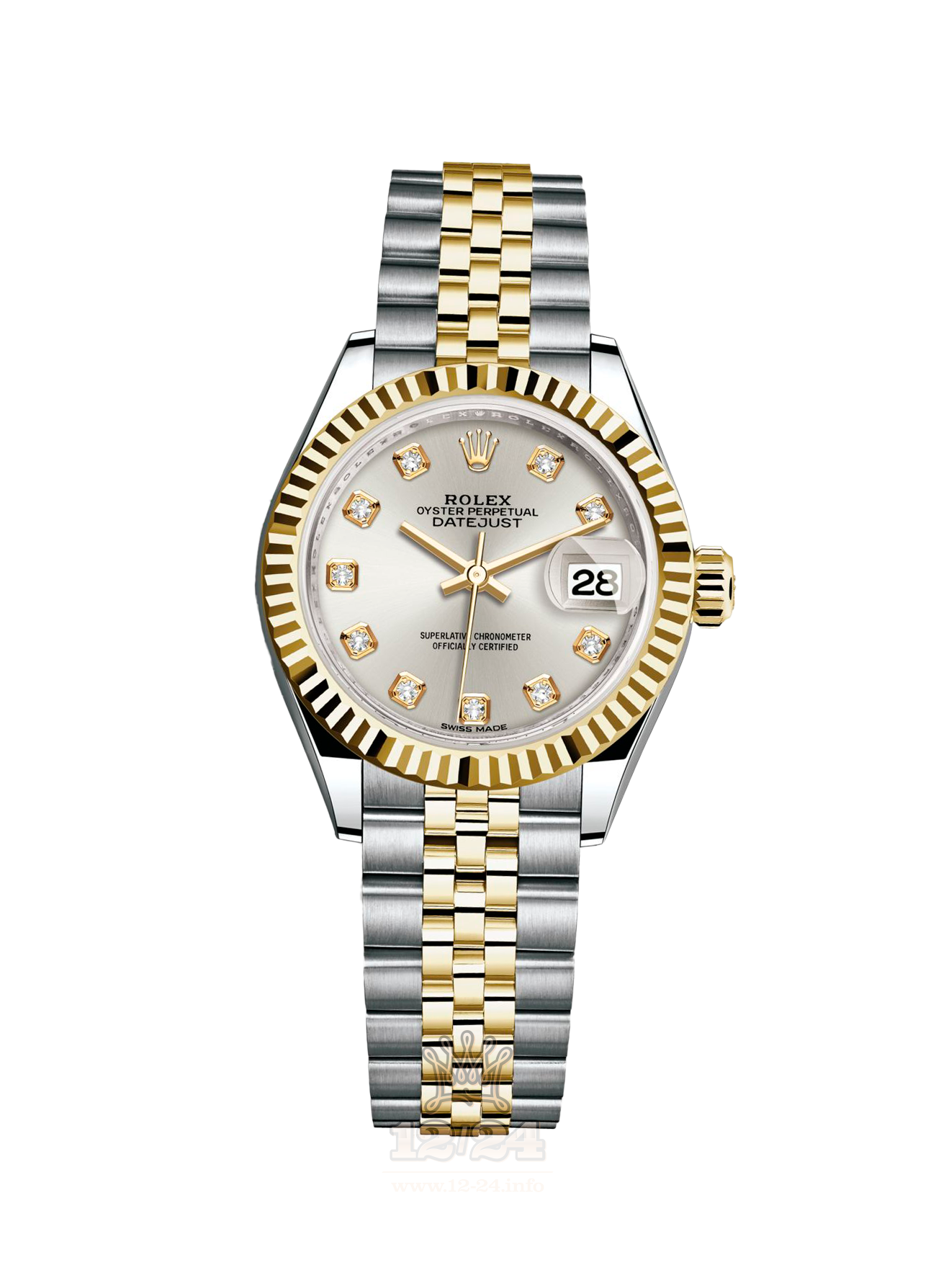 Rolex Datejust Watch 279173-0007 28 mm Steel / Yellow gold Case Silver Dial