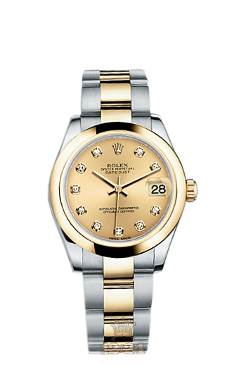 Rolex Lady-Datejust Watch 178243-0024 31 mm Steel / Yellow gold Case Golden Dial