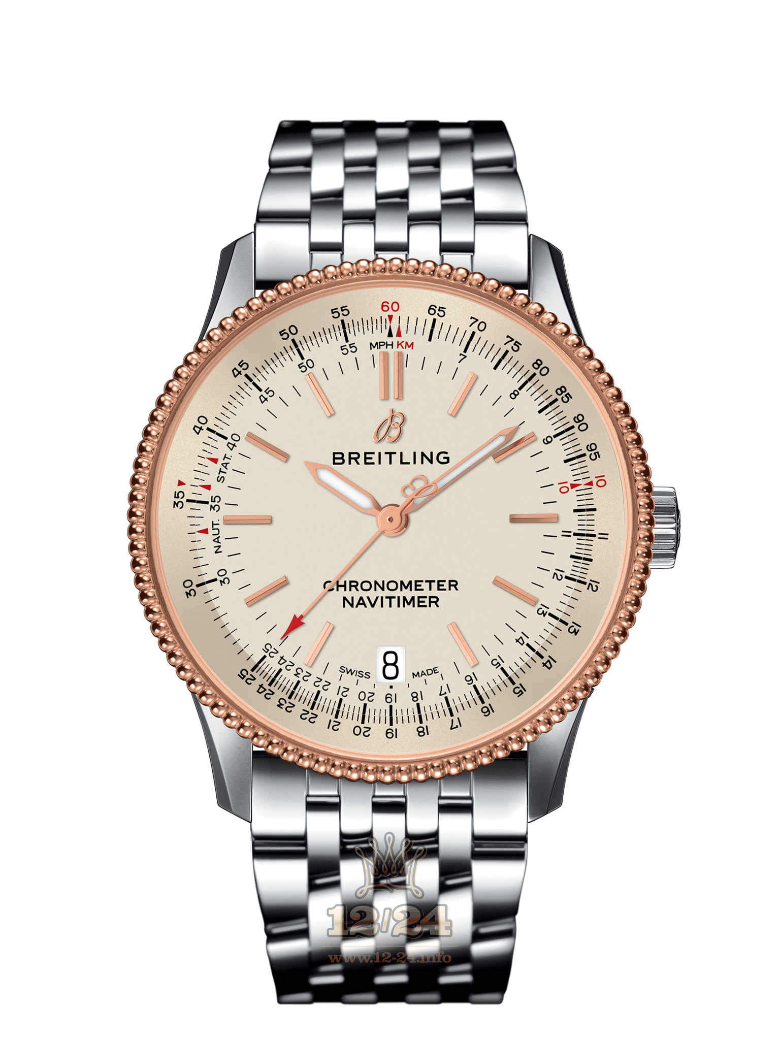 Breitling Navitimer Watch U17325211G1A1 38 mm Stainless steel Red gold Case