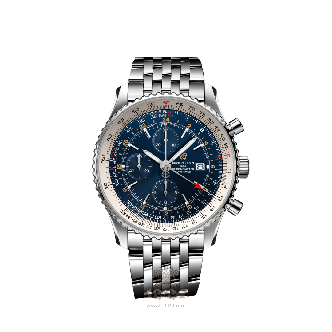 Breitling Navitimer Watch A24322121C2A1 46 mm Stainless steel Case Dark blue Dial