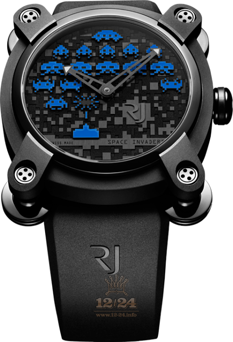 Romain Jerome Collaborations Watch RJ.M.AU.IN.006.03 46 mm Stainless steel PVD coating Case Black Dial
