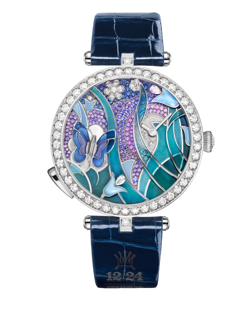 Van Cleef Poetic Complications Watch VCARO8PN00 White gold Case Painted Dial