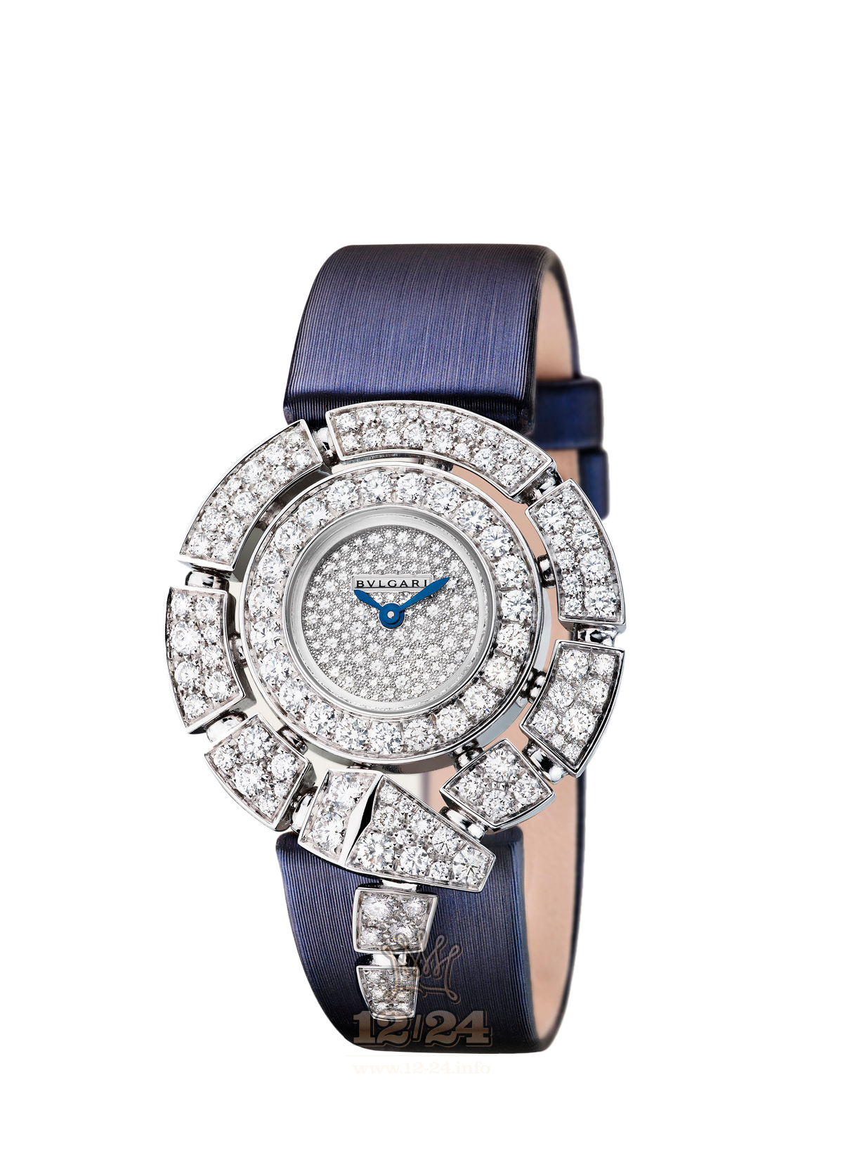 Bvlgari Serpenti Watch 102538 SPW30D2GD2L 30 mm White gold Case Silver Dial