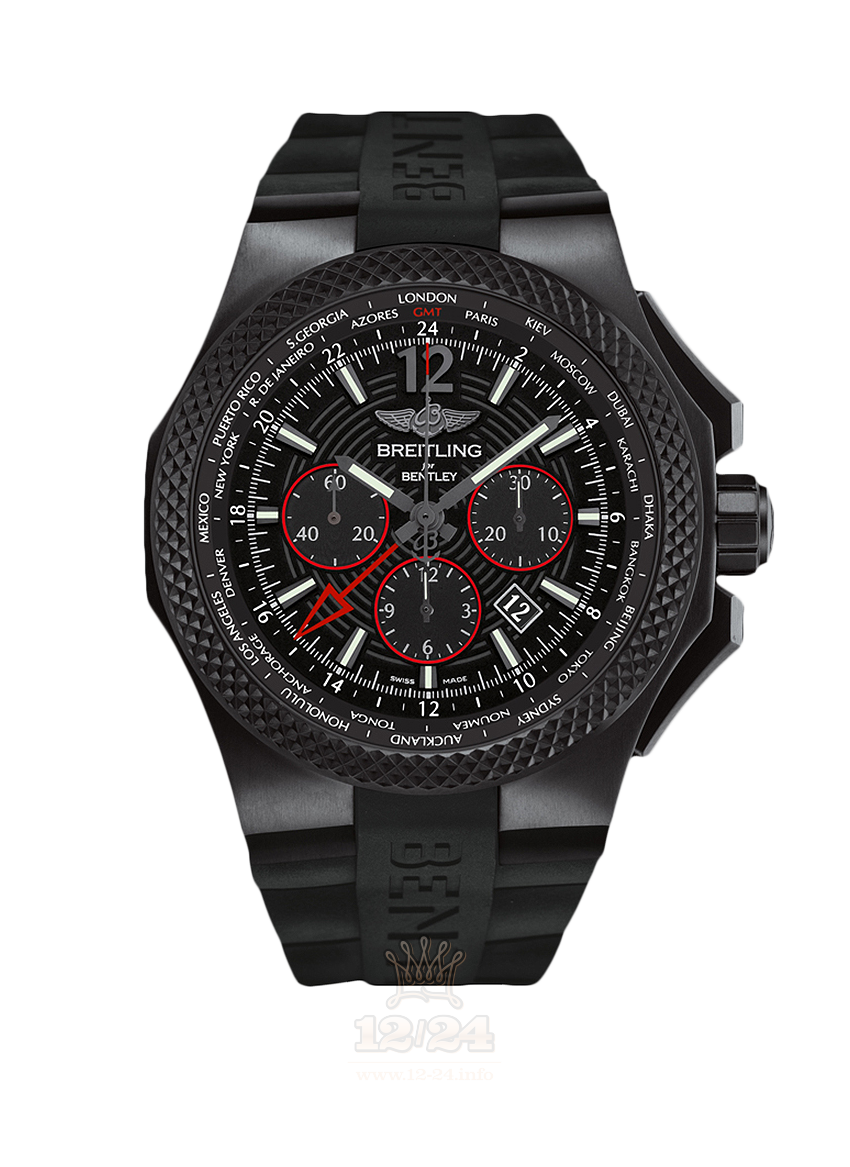 Breitling Breitling for Bentley Watch VB043222/BD69/222S/V20DSA.2 49 mm Titanium Case Black Dial