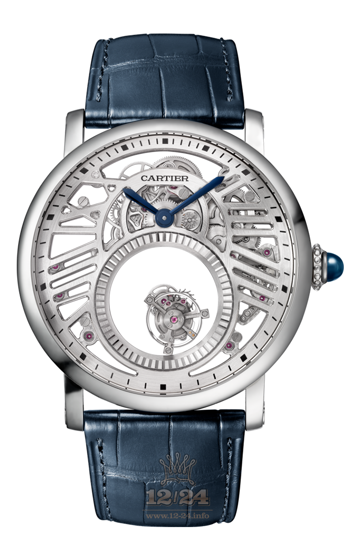 Cartier Rotonde de Cartier Watch WHRO0039 45 mm Platinum Case Silver Dial