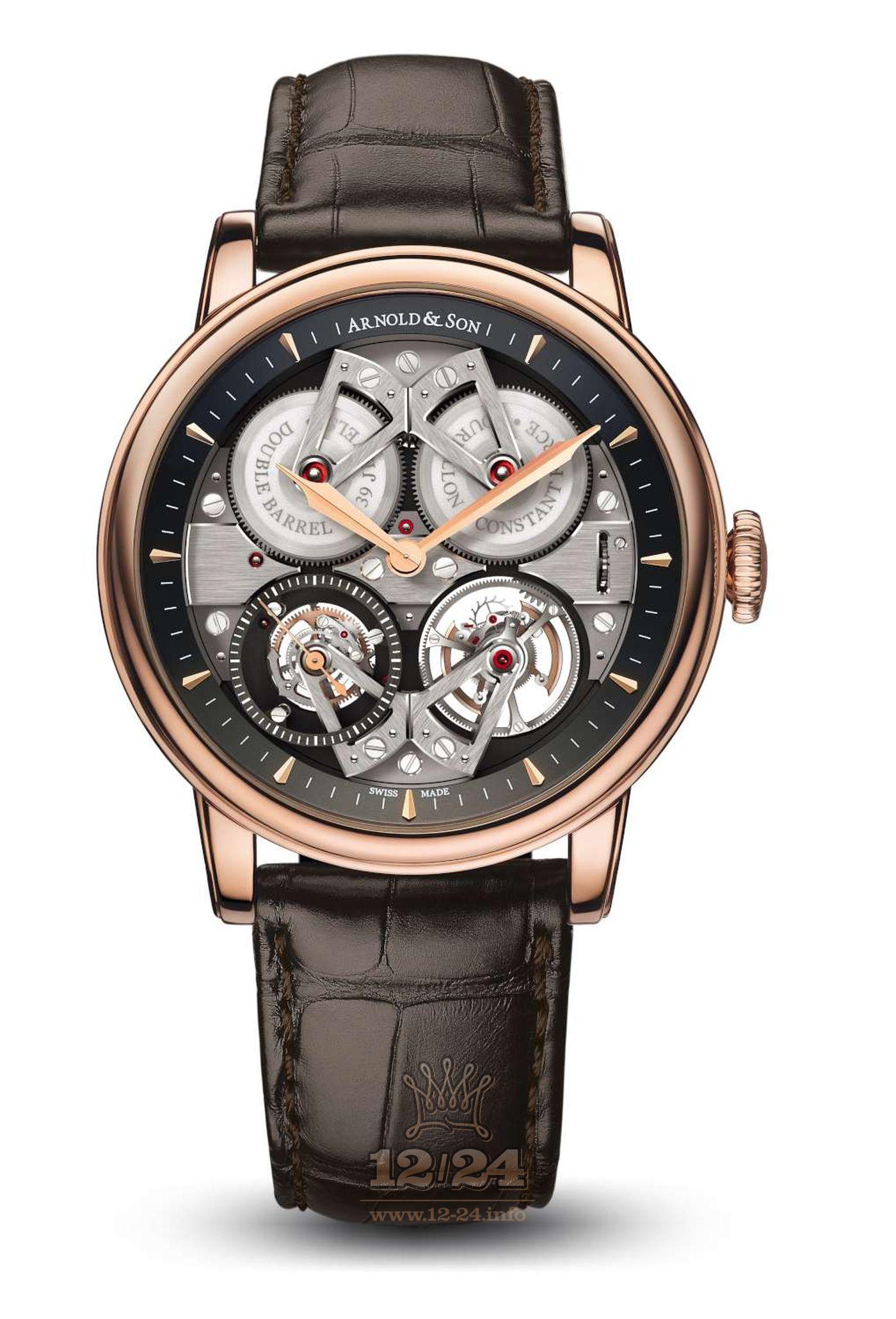 Arnold Son Royal Collection Watch 1FCAR.B01A.C112C Red gold Case Gray Dial