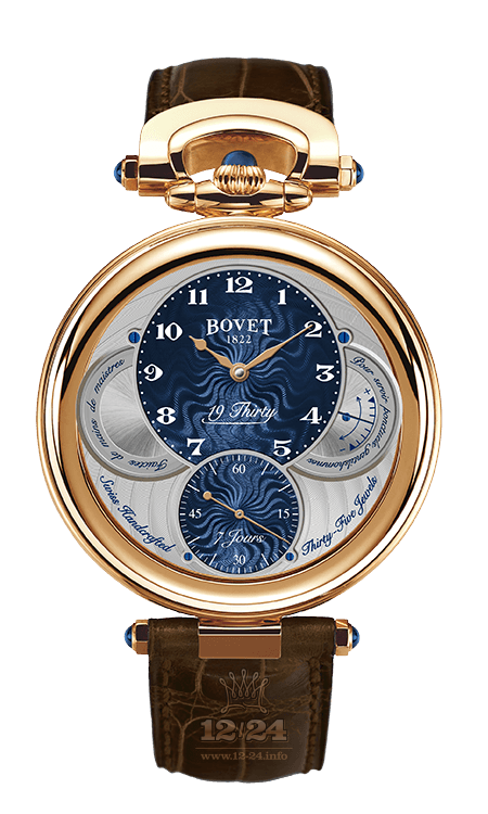 Bovet 19Thirty Watch NTR0013 42 mm Pink gold Case Gray Dark blue Dial