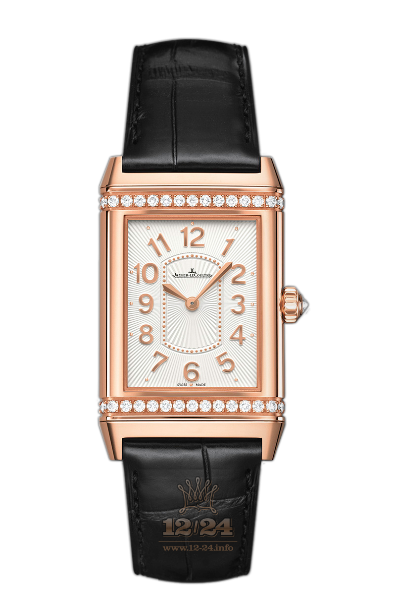 Jaeger-LeCoultre Reverso Watch 3202421 40 mm Pink gold Case White Silver Dial