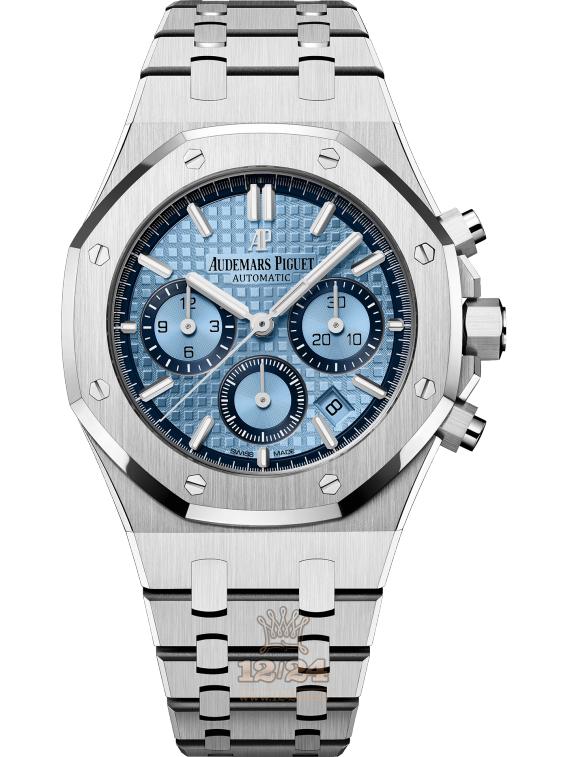Audemars Piguet Royal Oak Watch 26317BC.OO.1256BC.01 38 mm White gold Case Blue Dial
